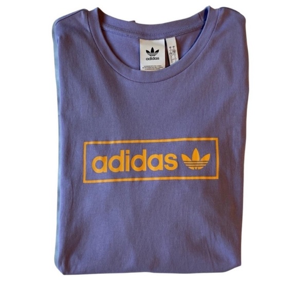 Adidas Originals 'Summer Club' Linear Logo Oversized T-Shirt in Lilac - Picture 2 of 5